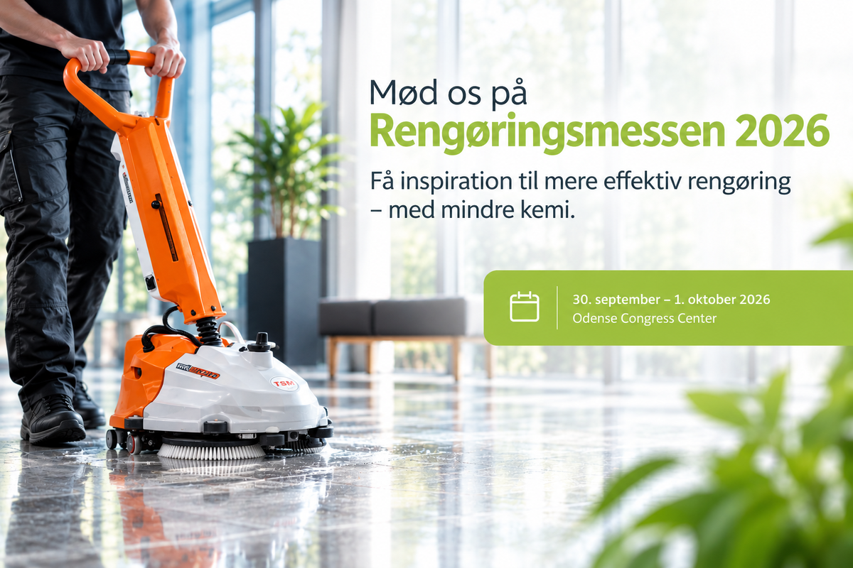 Mød os på rengøringsmessen Rent Danmark