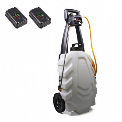 salg af Samourai Elektrisk sprayer 30 ltr. på vogn incl. 2 batterier