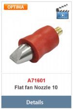salg af Flat fan nozzle 10