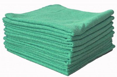 salg af Microfiber Tricot FIRST 38 x 38 cm. grøn 10 stk.