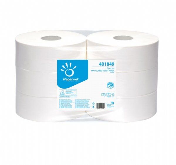 salg af Midi jumbo toiletrulle 2 lags nyfiber 360 m. 6 rl.