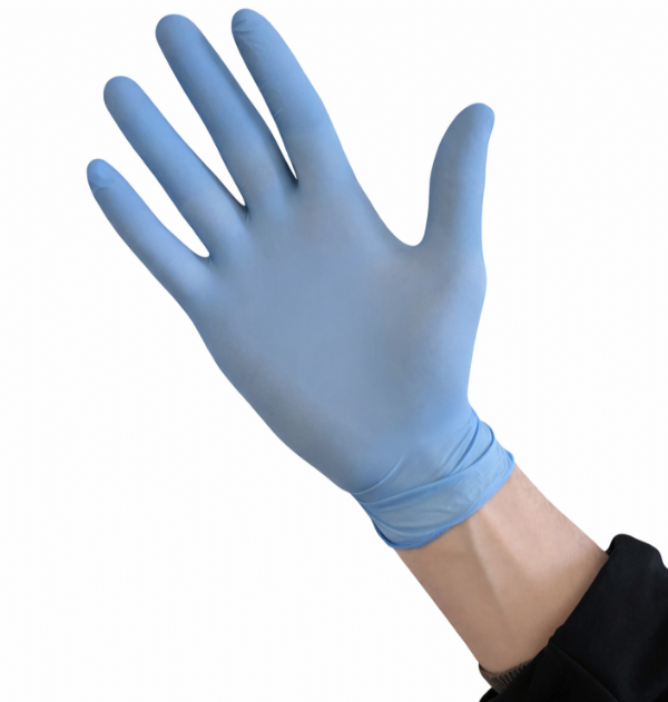 salg af Nitrilhandske comfort blå, 100 stk.