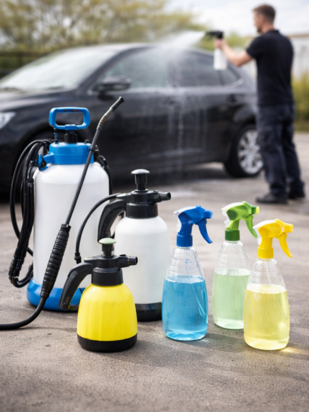 Sprayflasker, forstøvere og sprøjter