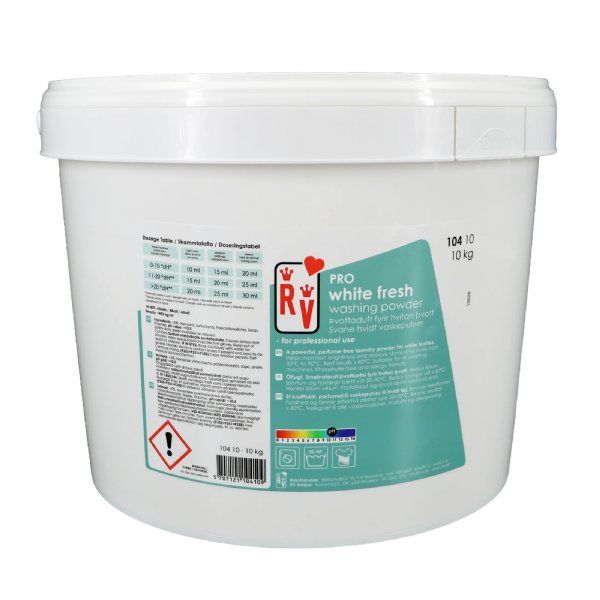 salg af Vaskepulver til hvidt tøj, 10 kg.